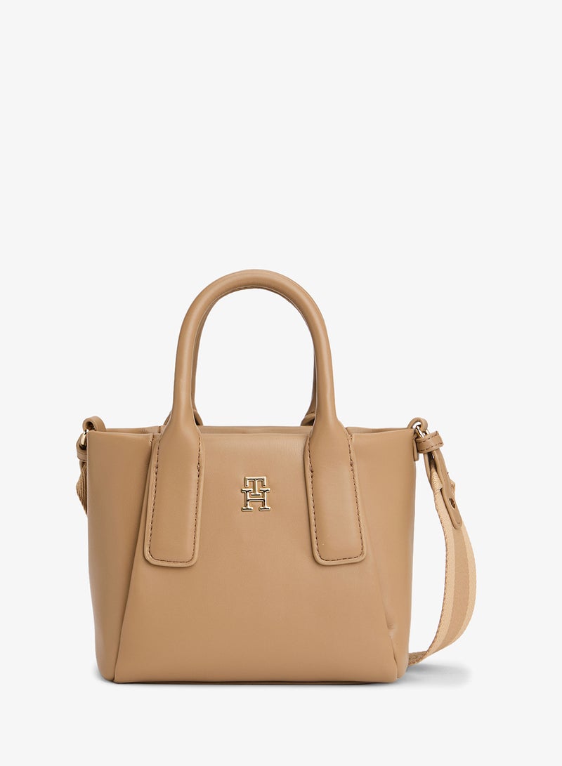 TOMMY HILFIGER Essential Metallic Logo Crossbody Tote Bag - Image 1